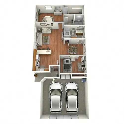Floor plan 2 Bedroom 2 Bathroom