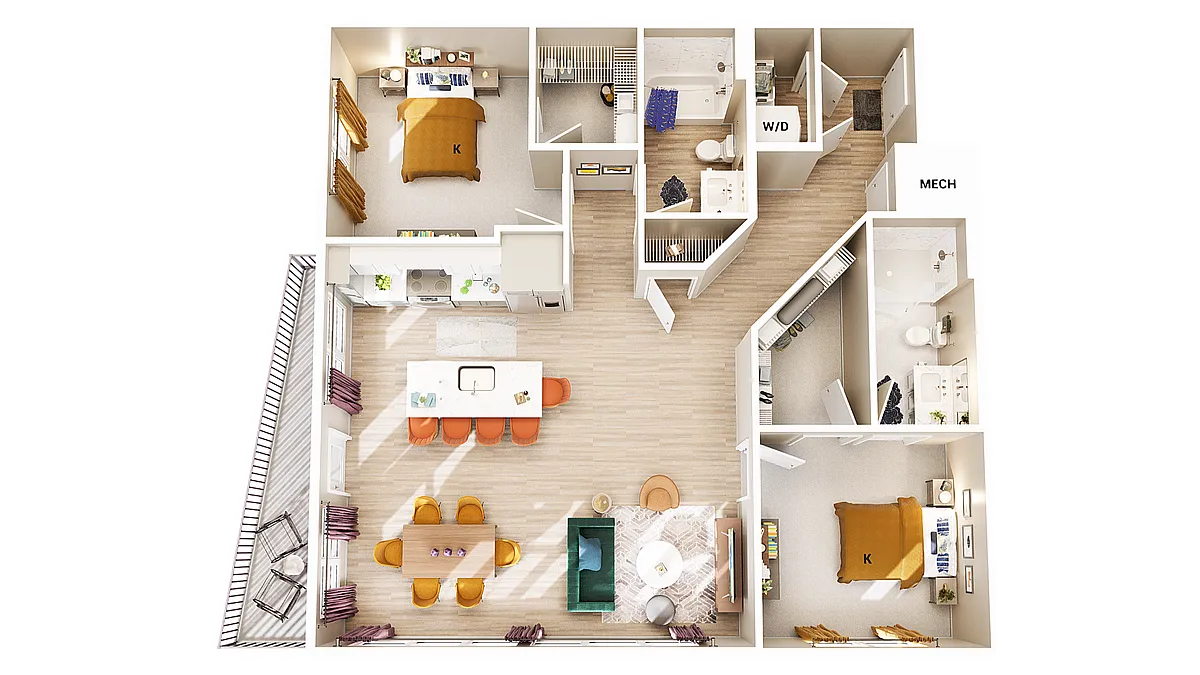 Floor plan B2A