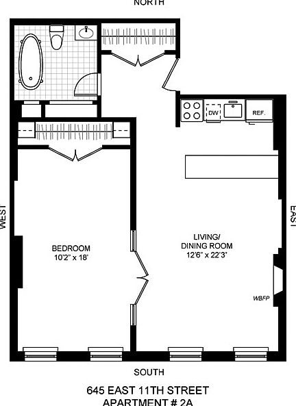 1st image of 645 E 11th St APT 2A