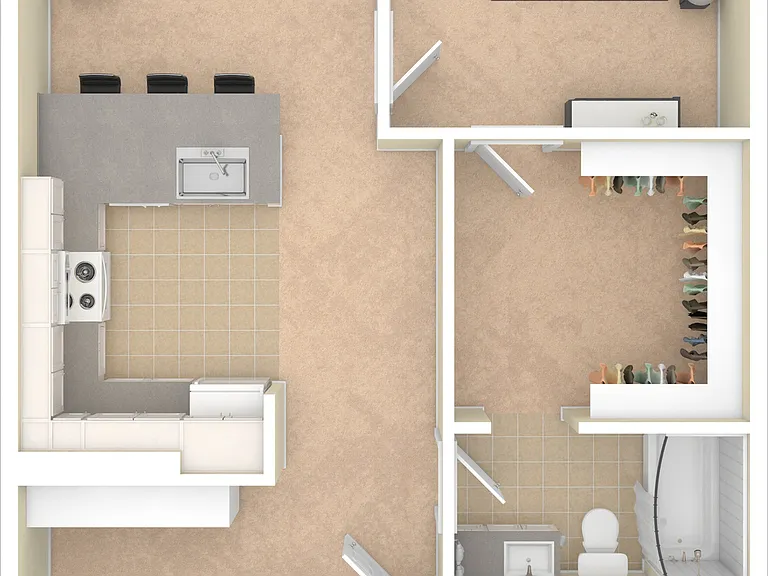 1 bed / 1 bath A8 758 sf 1 bed / 1 bath A8 758 sf