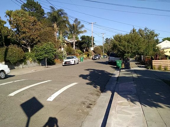 street scene to south