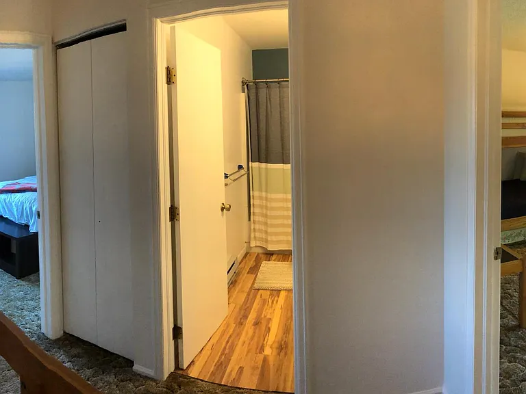 Panorama from upstairs landing- two bedrooms share a full bath