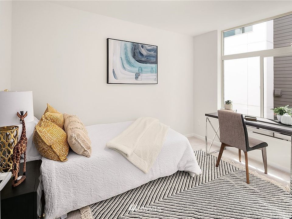 One of the bedrooms on the second floor.