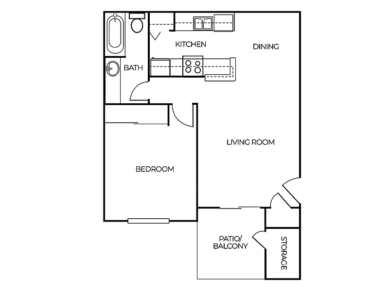 Floor plan 1X1