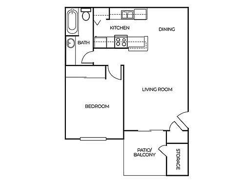 Floor plan 1X1