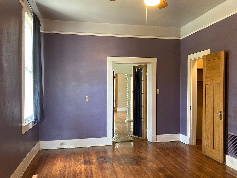Bedroom with two closets
