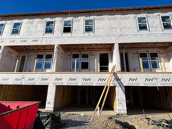 Rear Elevation Construction Progress Your homesite at 4271 Baden Alley.