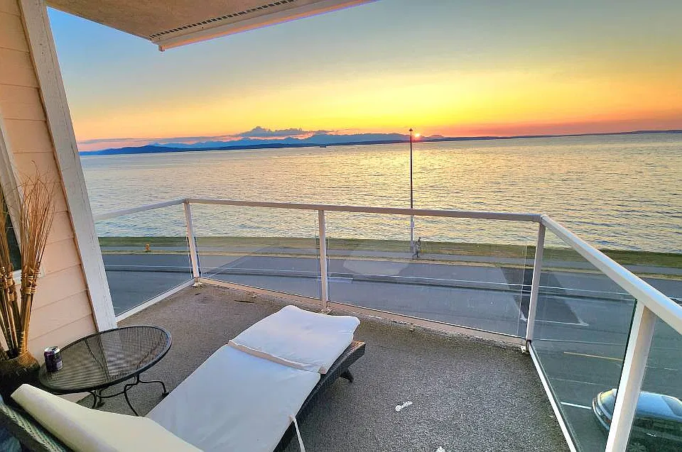 Relax with tea or a cocktail as you enjoy the sunset lounging on your own private balcony.