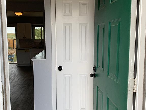 As you walk in the front door, you encounter a coat closet. The open-concept means your can see from the front door through the living room and kitchen to the backyard.