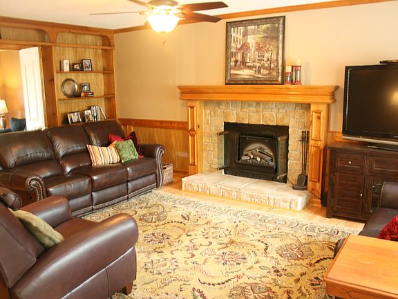 Family Room with Book Cases