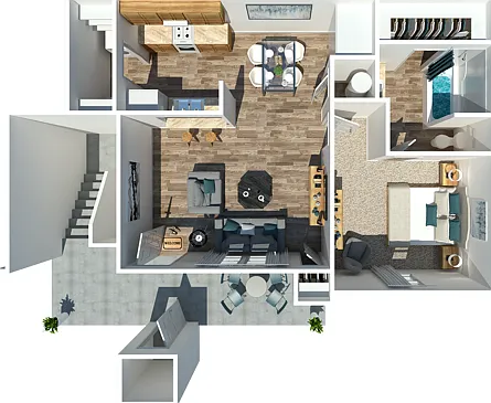 One Bedroom + One Bathroom One Bedroom + One Bathroom
