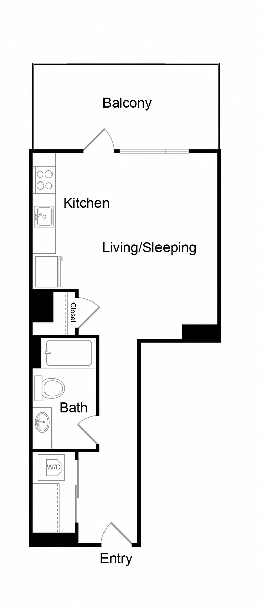 Floor plan Studio-C1-2