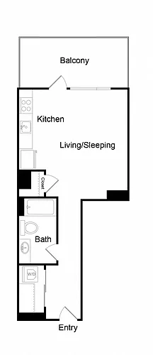 Floor plan Studio-C1-2