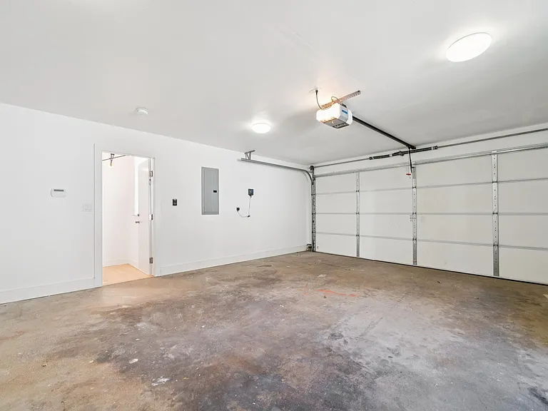 two car garage with opener