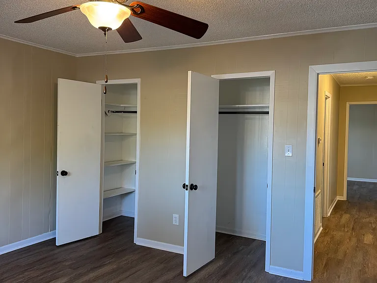 Double closets in bedroom #1
