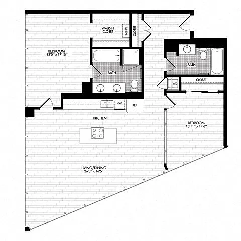 Floor plan 2J