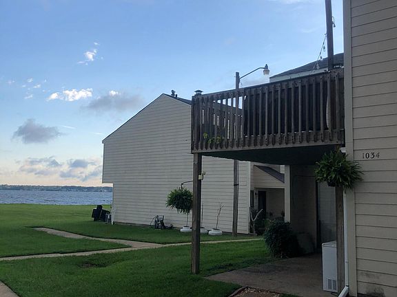 View of patio from parking lot