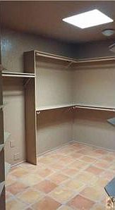 Master bedroom walking closet