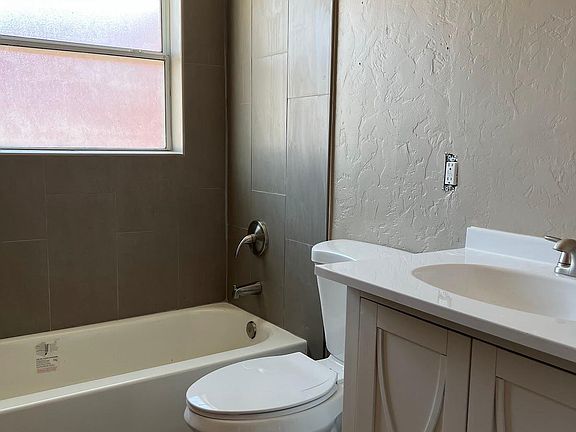 Fully renovated bathroom.