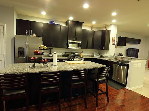 2nd Floor - Kitchen with Large Island, Stainless Steel appli