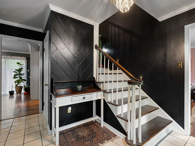 Front entryway, heading toward den / living room