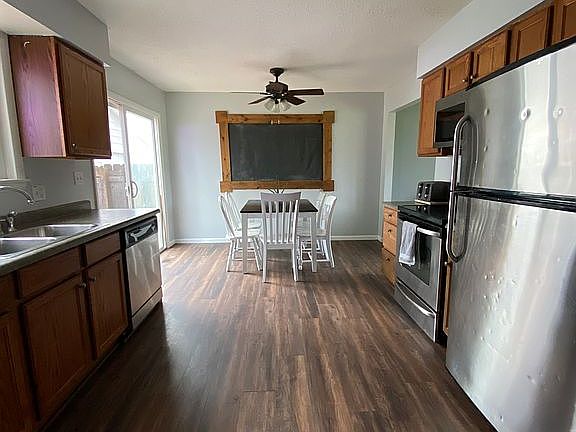 Kitchen and dining area
