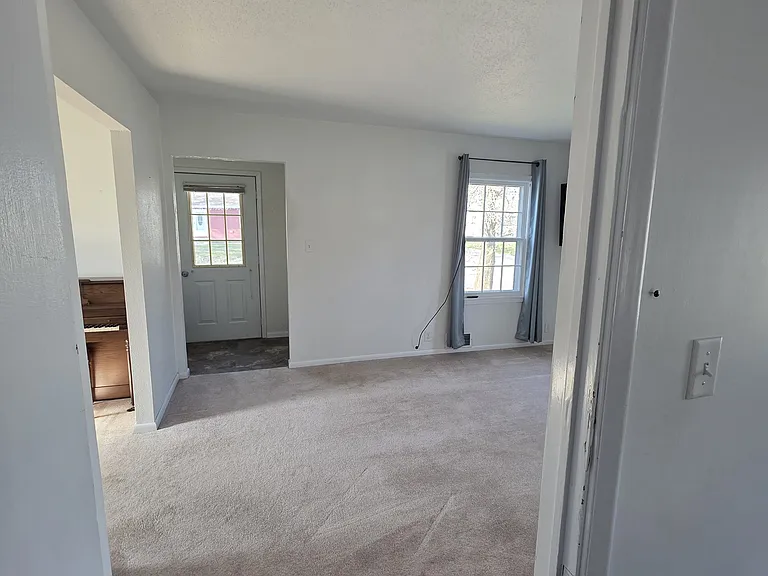 Living room viewed from main level bedroom