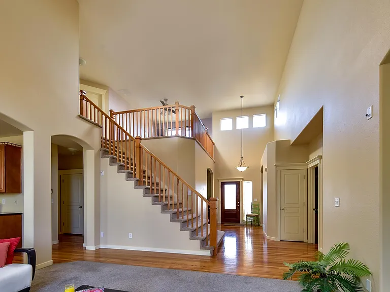 Living room with fireplace