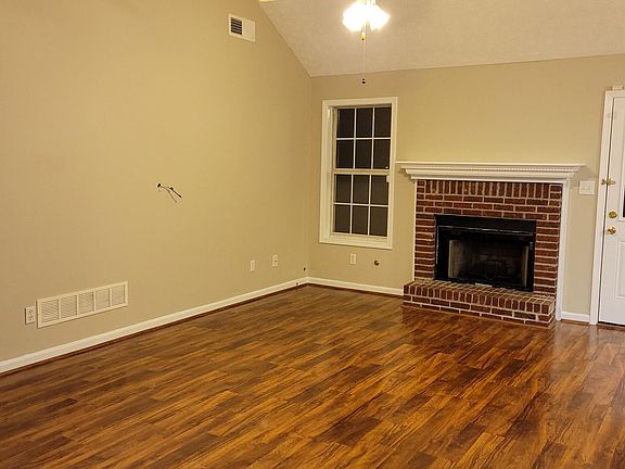 Living room with fireplace