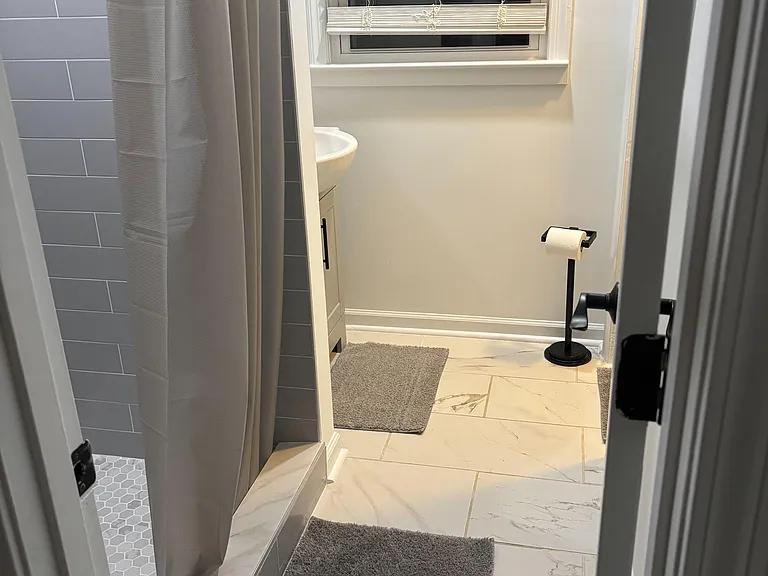 Newly renovated bathroom for members in room 1 and 2 only