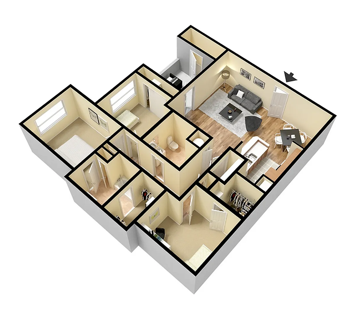 Floor plan 3/2