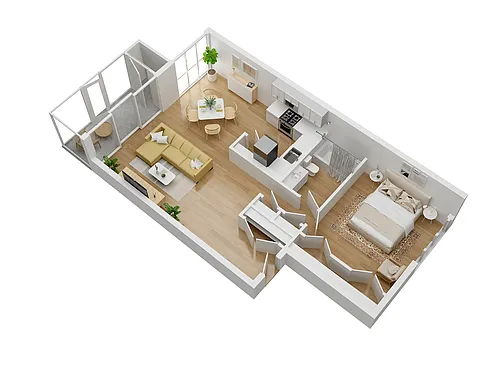 Floor plan Mills+