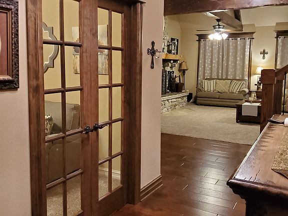 Entry hall and door to study