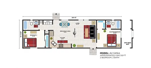 Floor plan 2x1 - Retreat