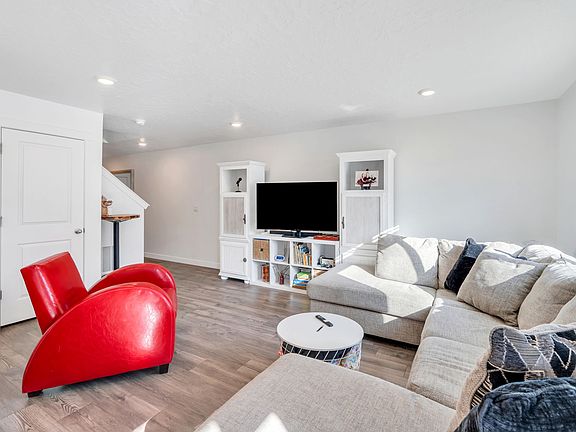 Main level living space looking toward entry.