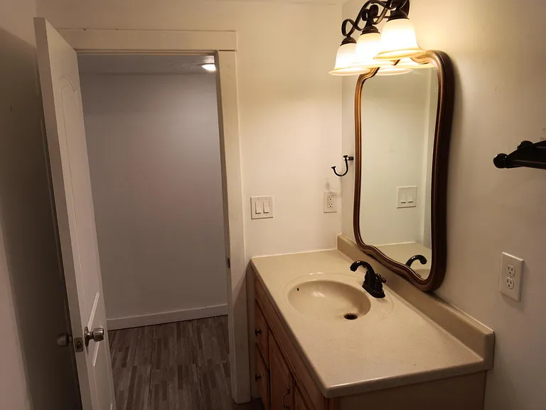 Bathroom vanity.