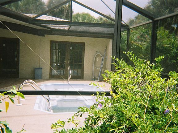 Pool View looking at Master BR door