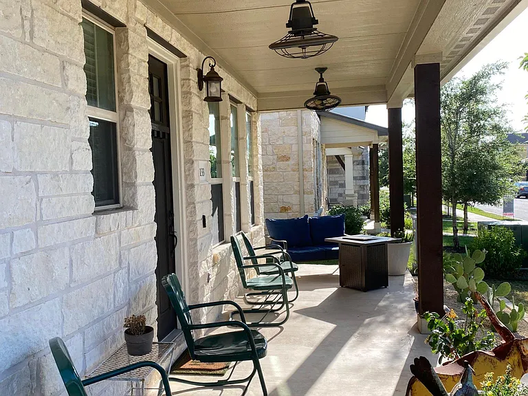 Outdoor living on this front porch is fantastic!