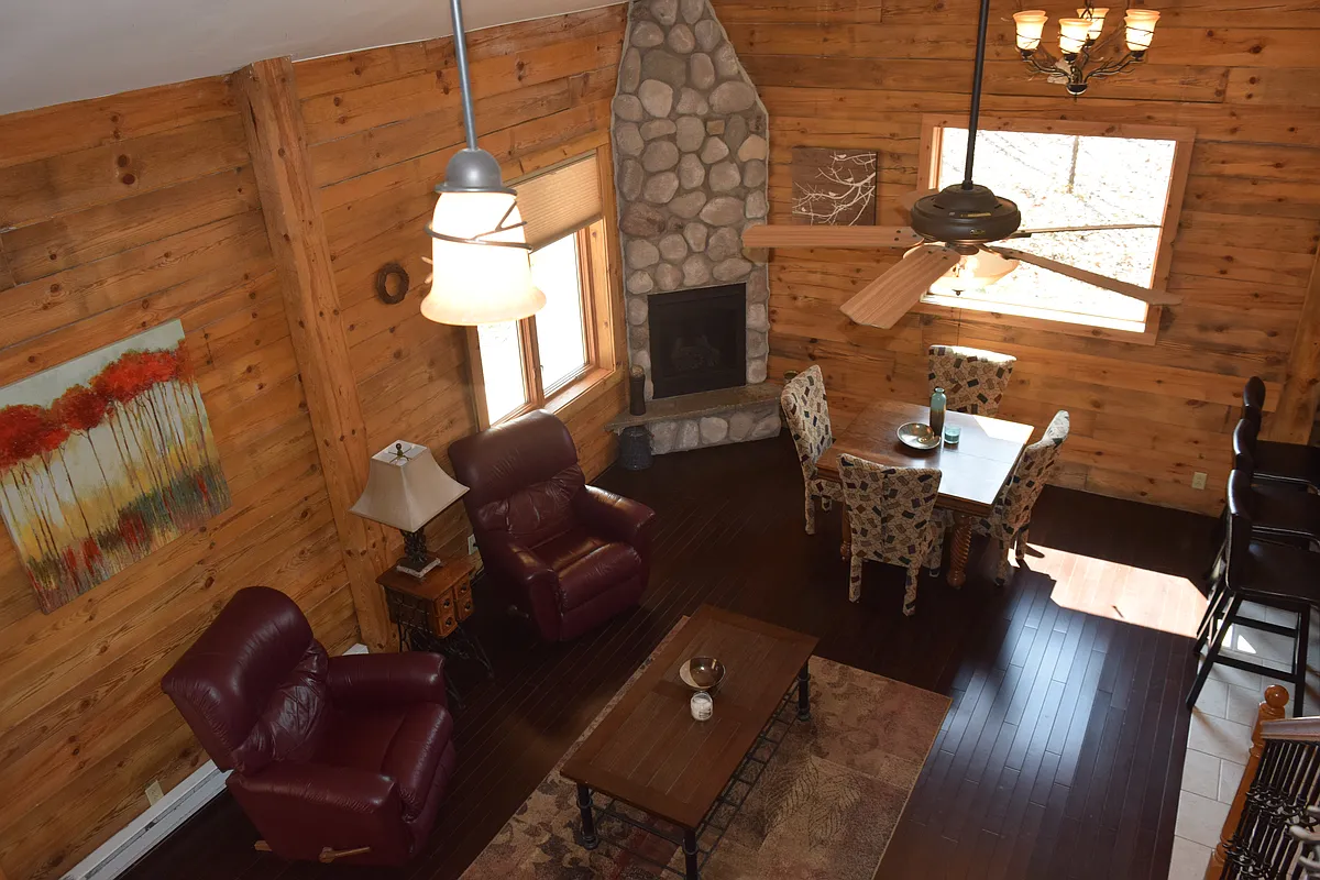 Looking down from landing above - 11470 Boyce Rd