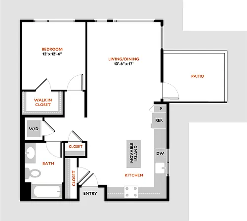 Floor plan Plan 1K