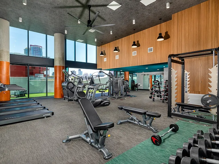 Fitness Center at the Wyatt Makers Quarter apartments in San Diego, CA