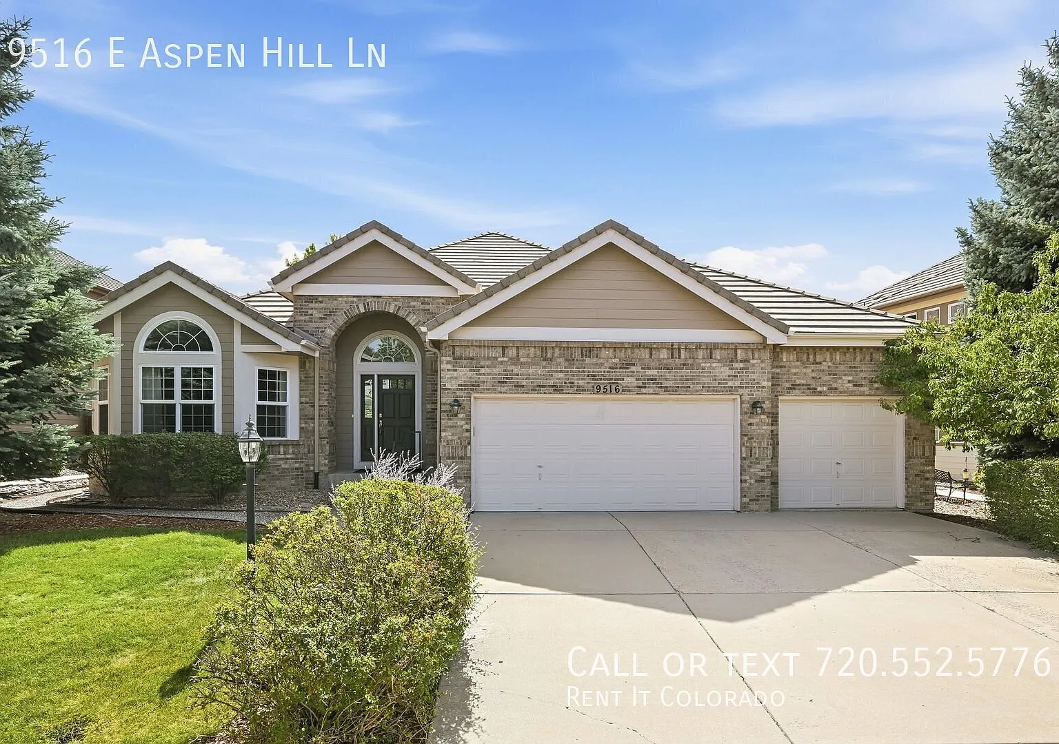 For Rent: 4 Bed / 3.5 Bath Ranch in Gated Heritage Hills - 9516 E Aspen Hill Ln, Lone Tree — Photo 1