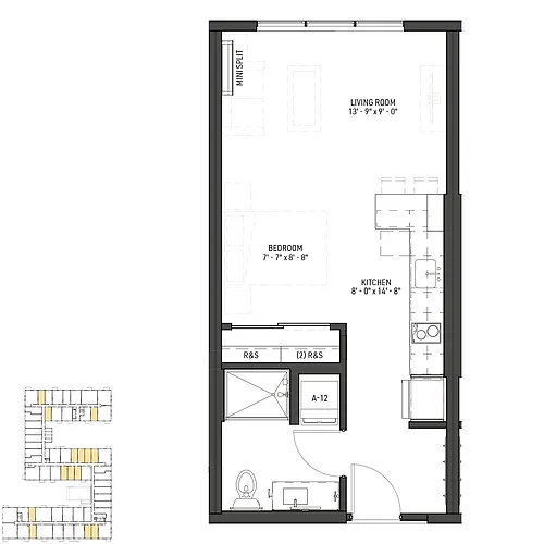 Floor plan Minnehaha - S1 60% AMI