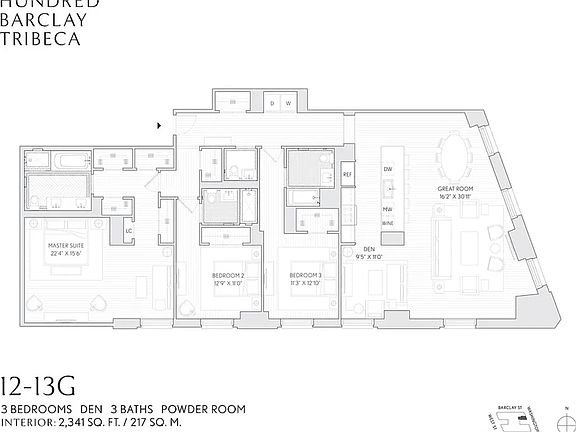 2nd image of 100 Barclay St APT 12G