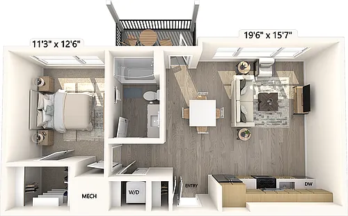 Floor plan A6b