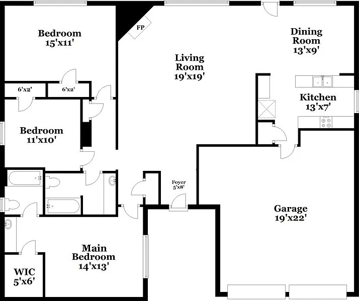 3 bed, 2.0 bath, 1428 sqft, $1,675 — Photo 2