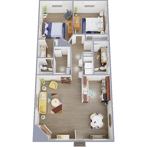 Floor plan ASPEN WITH ATTACHED GARAGE