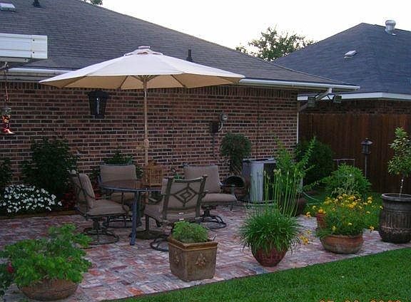 Brick patio