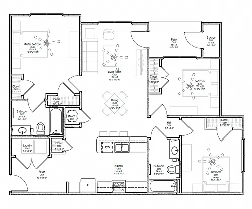 Floor plan 3 Bedrooms