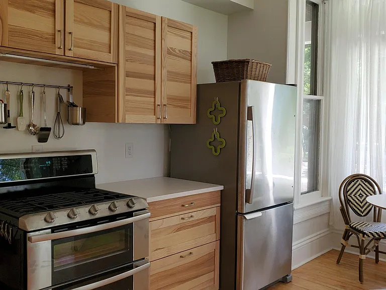 Kitchen appliances are new and include a double oven.